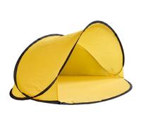 Portable Beach Tent, Instant Setup Popup Canopy Tent, Yellow | No-Tool Setup, Spacious 2-3 Person Shade, Portable with Bag, Stable for Outdoor Camping, Park & Sand Use