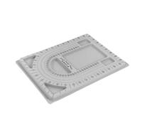 Portable Bead Stringing Platform for Jewelry Makers Adjustable Spacer Tray with Nonslip Design Beading Platform Beginner Friendly Bead Tool