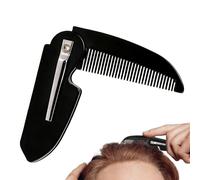 Portable Beard Comb - Folding Wooden Mustache, Styling Brush for Men, Ideal for Dressing Commute Salon Hairdressing Dorm, Compact Practical and Easy to Carry, Maintains Grooming Effortlessly