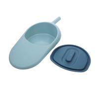 Portable Bed Pan with Lid, Spill Proof for Bedridden Women | PP Construction, Versatile Use, Contemporary Style, Sky Blue Finish, Suitable for Nursing Care