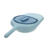 Portable Bed Pan with Sealing Cover for Bedridden Patients | PP Construction, Easy to Clean and Carry, Contemporary Design, Sky Blue Finish for Home Use