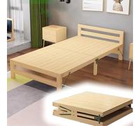 Portable Bedside Sleeper for Infant and Toddler - Heavy Duty Folding Platform Bed in Solid Wood for Small Apartments, Bedrooms, and Garages - Temporary Crib Solution