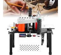 Portable Benchtop Edge Bander for Woodworking with Adjustable Speed, Ideal for Curved and Straight Edge Banding