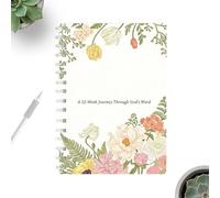 Portable Bible Journal, Scripture Planner Notebook, 8.31x5.79x0.39 Inches Devotional Journal with 52 Week Layout, Devotionals Notebook, Faith Planner with Easy Use, Spiritual Supplies for Home Church