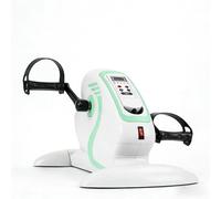 Portable bicycle pedal trainer, mini exercise bike, 12 speed settings, with LCD display, for upper and lower limb exercises and physical therapy