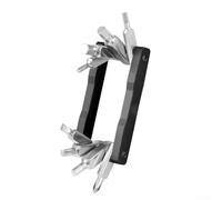 Portable Bicycle Repair Multitool Kit, 8-in-1 Mini Folding Bicycle Tool With Hex Wrenches Torx Spoke Chain Tool For Road Commuter Bikes(black)