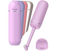 Portable Bidet for Travel & Camping - Manual Squeeze Handheld Peri Bottle for Feminine Hygiene, 3 Leak-Proof Seals, Extendable Sprayer with Rotating Nozzle for Men & Women (Purple)