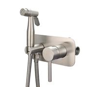Portable Bidet Shower Stainless Steel Hot & Cold Mixer Brushed Finish Dual Mode Adjustable Spray Easy Installation Travel-Friendly Bidet Solution