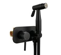 Portable Bidet Sprayer for Toilets, Handheld Toilet Shower, Unique Handle, Gold Brush Finish, Dual Spray Mode (Black Option) - Ideal for Hygiene and Comfort