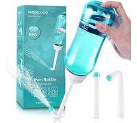 Portable Bidet with Intimate Washcloths - Bottle Postpartum Essentials, Perineal Bottle for Postpartum Care,Travel Bidet with Storage Bag,Perineal Spray (Green)