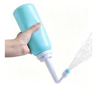 Portable Bidet with Telescopic Extendable Nozzle, Travel Bidet Bottle 500ml with Cover, for Postpartum Perineal Care, Feminine Hygiene, Hemorrhoid Relief, Personal Cleaning (Blue)