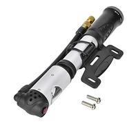 Portable Bike Pumps High Pressure Road Bicycle Pump with Air Gauge Tyre Inflator Accessory Lightweight Aluminum Alloy Hand Pump for Cycling Mountain Biking Commuting