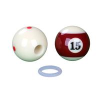 Portable Billiard Training Balls With Hole Perforated Cue Balls Exerciser Aiming Guide & Strokes Practice Tool Billiards Practice Ball Aiming Helper