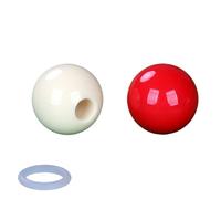 Portable Billiards Cue Ball with Hole Snookers Training Ball Perforated Billiard Strokes Exerciser Aiming Helper Perforated Billiard Strokes Exerciser