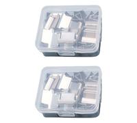 Portable Binder Clip Stapler - Includes Reusable Clips, Refillable Office Stapler Set for Desktop Document Home Desk (Only 100 Silver Clips)