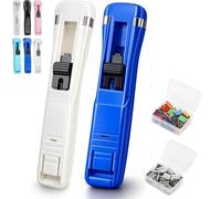 Portable Binder Clip Stapler,Student Essential Portable Binder Clip,No Hole Punch, One-Hand Use (CCC)