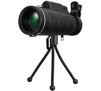 Portable Binoculars 40x60 High Power with BAK4 Prism Lens Monocular with Compass and Smartphone Adapter and Tripod for Adults Bird Watching