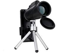 Portable Binoculars High Power Monocular Telescope 40x60 Hd Lens Mini Waterproof Monocular with Smartphone Holder & Tripod Eyepiece Bird Watching