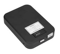 Portable Biometric Fingerprint Mini Travel Safe Box - Anti Theft Security Case Lock Box with Code, Gun Safe Storage for Money, Pistols, Valuables