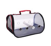 Portable Bird Cage - Clear Small Pet Carrier, Breathable Travel Cage, Lightweight Design for Birds