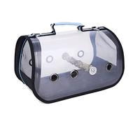 Portable Bird Cage - Clear Small Pet Carrier, Breathable Travel Cage, Lightweight Design for Birds