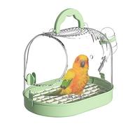 Portable Bird Cage - Clear Travel Carrier with Ventilation and Base Tray, Hand Design, Travel-friendly Decorations for Budgies, Phoenix Tiger Skin Birds, Suitable Daily Trips