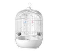 Portable Bird Cage - Compact Round Metal Aviary With Strong Wire Gauge, Comfortable Perch And Feeder Setup, Foldable Lightweight Structure | Secure Ventilation Creating Safe Environment for Parakeets