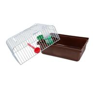 Portable Bird Cage for Lovebirds with Perch and Waterer