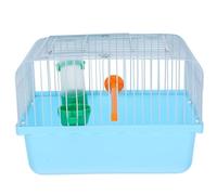 Portable Bird Cage for Parrots with Spacious Interior and Handle | ABS and Iron Build, Perch Food Box Water Dispenser Included, Blue Finish for Travel and Outdoor Adventures Random Color