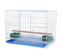Portable Bird Cage with Removable Tray for Lovebirds Travel | ABS Iron Build, Secure Design for Finches and Small Parrots, Outdoor Patio Use, Easier Journeys