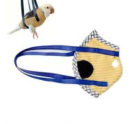 Portable Bird Carrier Bag, Escape Resistant Parrot Carrier Bag Harness for Small Medium Parrots, Cockatiel,Green-cheeked Conure,Yellow Blue color