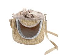 Portable Bird Carrier - Bird Bag Carrier, Bird Cage with Mesh Window Design, Breathable Parrot Carrier for Hiking, Travel Cage for Small Pets such as Hedgehogs