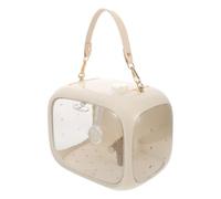 Portable Bird Carrier Cage with Perch Stand and Food Box | Breathable Holes, Removable Plastic Design, Stable Interior Layout, for Parrots and Birds on Journeys