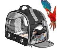Portable Bird Carrier - Comfortable Backpack for Exotic Birds | Lightweight Travel Cage with Ventilation, Support for Parrots, Parakeets and Other Birds