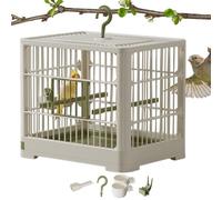 Portable Bird Container - Travel Bird Cage, Fixed Rod | Travel Bird Cage, Bird Cages, Detachable Tray and Parakeet Handle