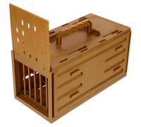 Portable Bird Transport Cage with Secure Latch, Sturdy ABS Coffee | Safe Outdoor Journeys for Small Parrots and Macaws, Sturdy Build, Bird Owners