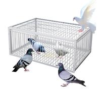Portable Bird Trap with One-Way Entrance, Easy to Assemble Pigeon Cage, Leak-Proof Design, Automatic Reaction for Pigeons, Size 40x40x26CM, Ideal for Bird Enthusiasts
