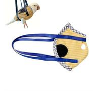 Portable Bird Traval Carrier Bag, Ultra-Soft Bird Diaper Flight Suit for Small Medium Parrots, Escape Resistant Outdoor Harness Vest, for Daily Outdoor & Nail Trimming, for Birds Lovers