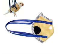 Portable Bird Traval Carrier Bag, Ultra-Soft Bird Diaper Flight Suit for Small Medium Parrots, Escape Resistant Outdoor Harness Vest, for Daily Outdoor & Nail Trimming, for Birds Lovers