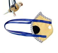 Portable Bird Traval Carrier Bag, Ultra-Soft Bird Diaper Flight Suit for Small Medium Parrots, Escape Resistant Outdoor Harness Vest, for Daily Outdoor & Nail Trimming, for Birds Lovers