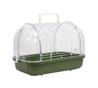 Portable Bird Travel Cage - Easy to Assemble Design Sunproof Clear Carrier with Handle | Modern Design Parakeet Cockatiel Canary Finch Indoor