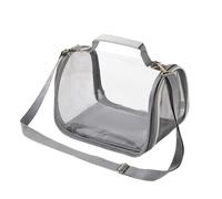 Portable Bird Travel Carrier, Breathable Transparent Parrot Outgoing Bag with Perch & Tray, Small Pet for Parakeet, Cockatiel, Budgie, Lizard, Hamster, Outdoor Vet Visit(Large)