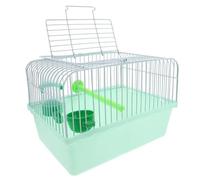 Portable Birdcage Travel Parrots Parakeets Conure Small Pet Handle Foldable Breathable Outdoor Multi(Green)
