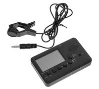 Portable Black Clip on Musical Instrument Tuner A4 430 450hz