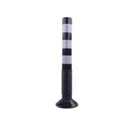 Portable Black Plastic Traffic Safe Cones, for Parking Lots, Traffic Guide Posts, tial Road Safe Equint, Easy to Use and Store