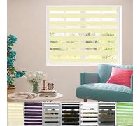 Portable Blackout Blind 115x150cm Durable Fittings Easy Fit Temporary Black out Material with Install Accessories for Bedroom, Nursery, Loft, Travel, Beige