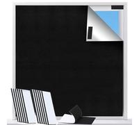 Portable Blackout Blind 200x150cm, Temporary 100% Blackout Material, Easy to Stick On No Drill Blinds Blackout Curtains, Window,Easy Fit Home Office Loft Nursery or Travel (200 * 150)