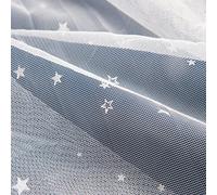 Portable Blackout Blind 90x150cm Blackout Curtains Simple Easy to Stick On Window No Drill Blackout Blind Curtain UV And Sun Protection (Dark Blue Star with Voile, 47''Wx59''L/120x150cm 1 Panel)
