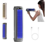 Portable Bladeless Air Conditioner, 3 Speeds USB Charging Cooling Tower Fan for Bedroom & Office, Upgraded Silent Wall Mount Design