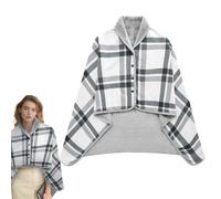 Portable Blanket - With Its Folding Design, Scottish Poncho With Buttons, Comfortable Blanket | Thick Warm Blanket, Cozy Scottish Shawl For All Seasons